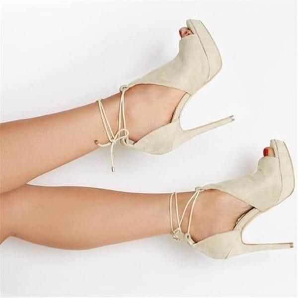 Comfortable Womens Peep Toe Heels